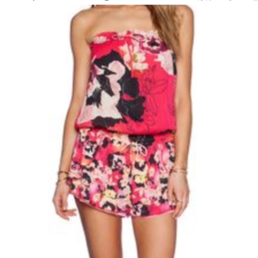 Seafolly floral swim cover up romper